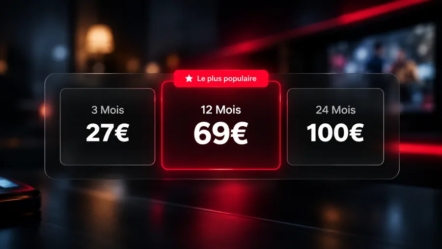 Choisir son abonnement IPTV : offres 3, 12 et 24 mois