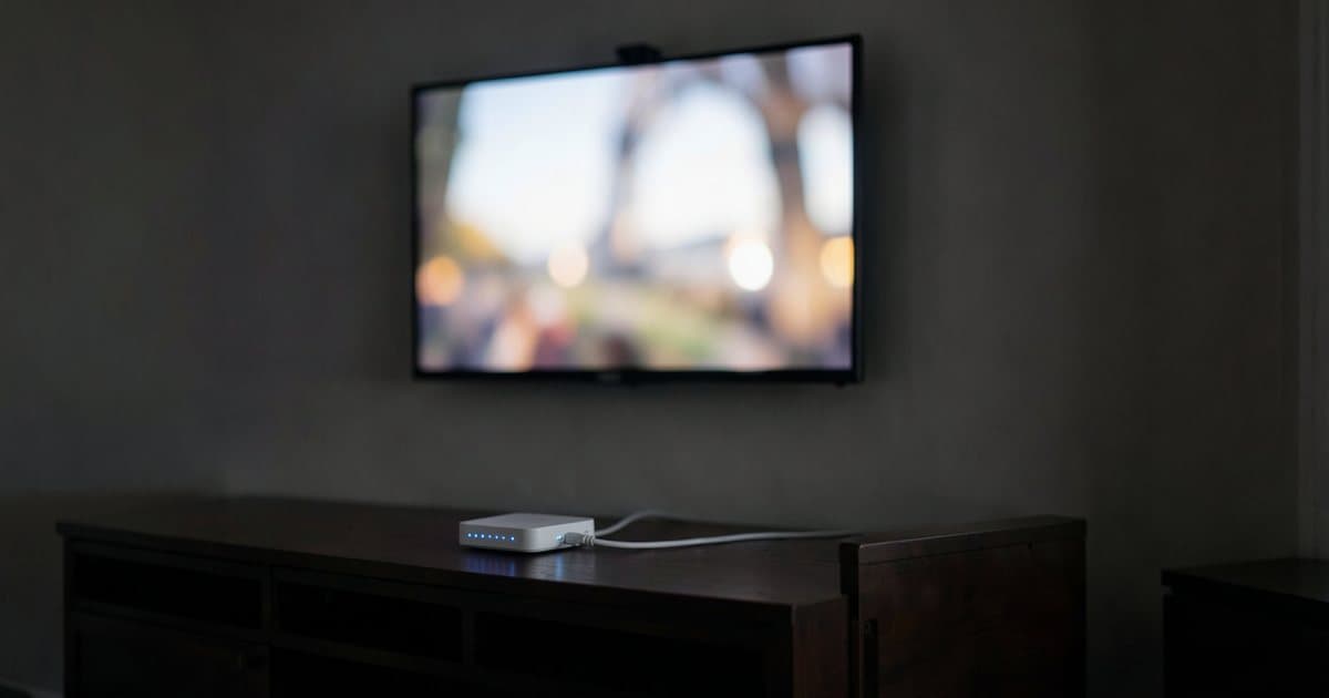 Faut-il un VPN pour l'IPTV : routeur et box TV dans un salon